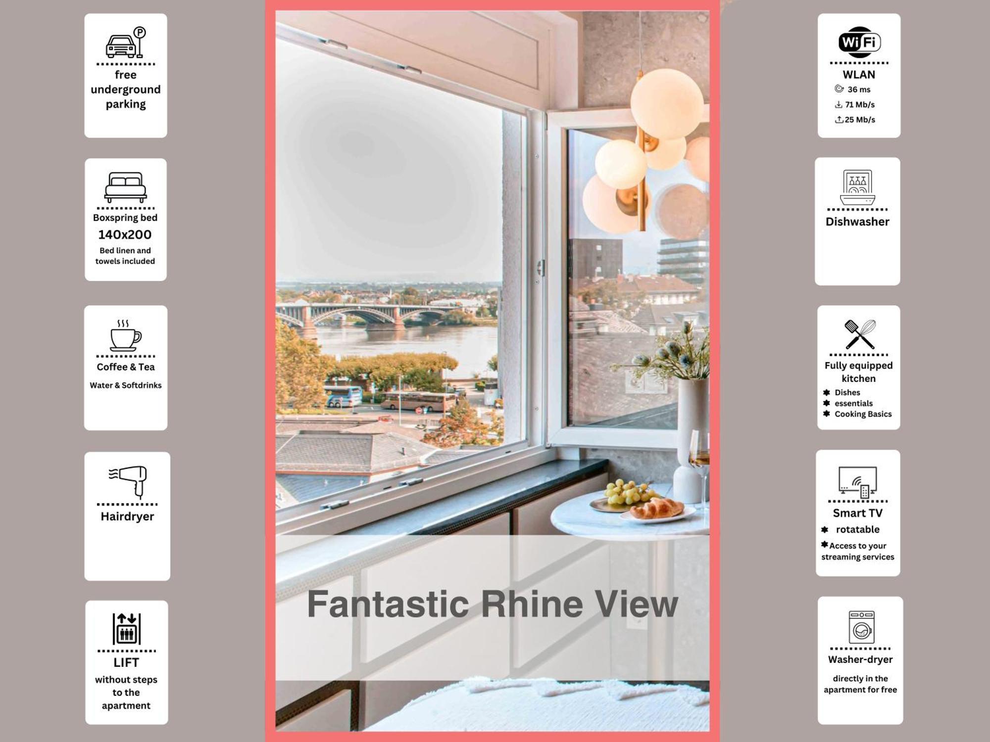 Hidden Treasure Business Apartment Mainz - Fantastic Rhine View In Center Of Mainz Old Town Dış mekan fotoğraf